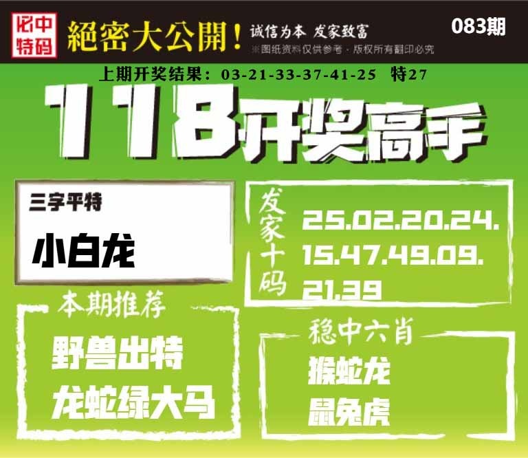 083期118开奖高手[图]